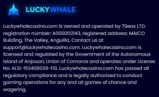 Lucky Whale Casino politique