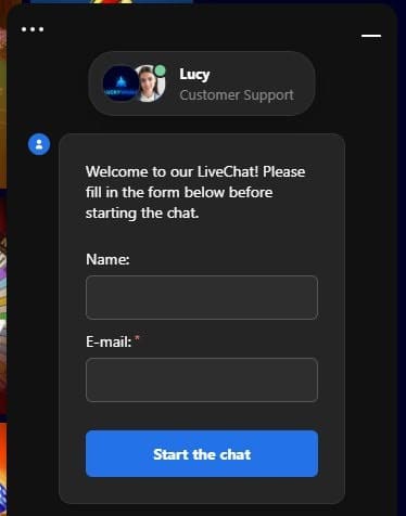 Lucky Whale Casino support client